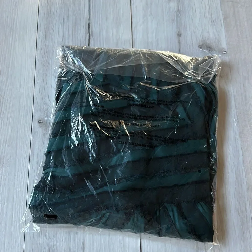 Rebecca Taylor Eyelash Mini Stripe Sleeveless dress Size 2 Green NWT in packag - Picture 7 of 7
